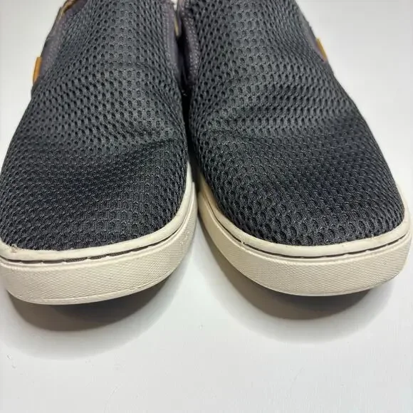 Olukai Pehuea Gray Slip On Sneakers W 10 - Picture 3 of 8